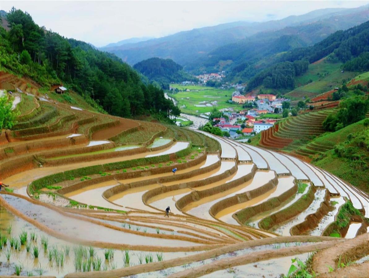 Dong Suoi H'Mong Homestay & Bungalow - Trek & Vegetarian Food Mu Cang Chai Kültér fotó