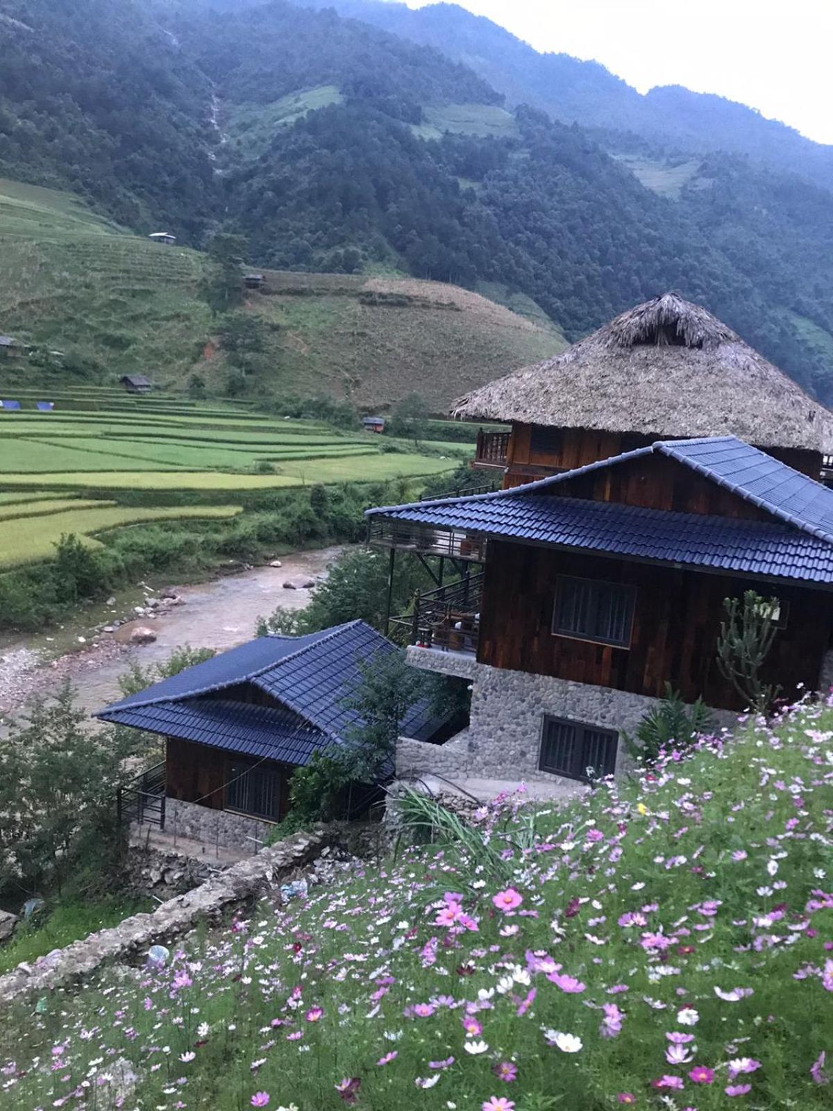 Dong Suoi H'Mong Homestay & Bungalow - Trek & Vegetarian Food Mu Cang Chai Kültér fotó