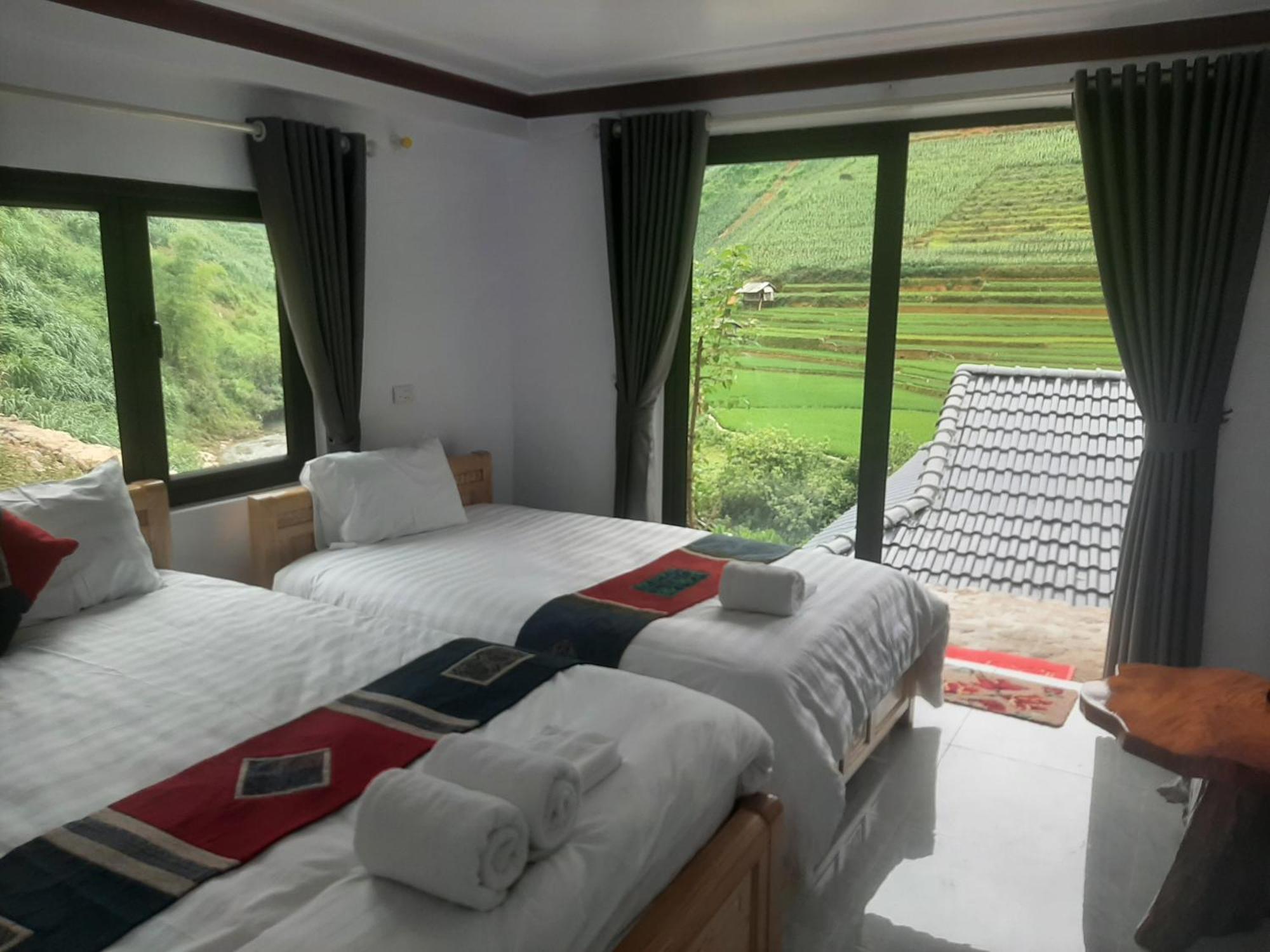 Dong Suoi H'Mong Homestay & Bungalow - Trek & Vegetarian Food Mu Cang Chai Szoba fotó